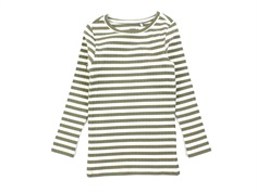 Name It deep lichen green striped top